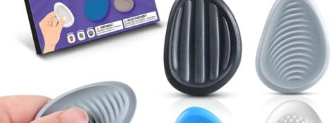 Fidget Toys Adults Sensory Stone Toys: 6 Pack Textured Worry Stone for Autism Kids Calming Down