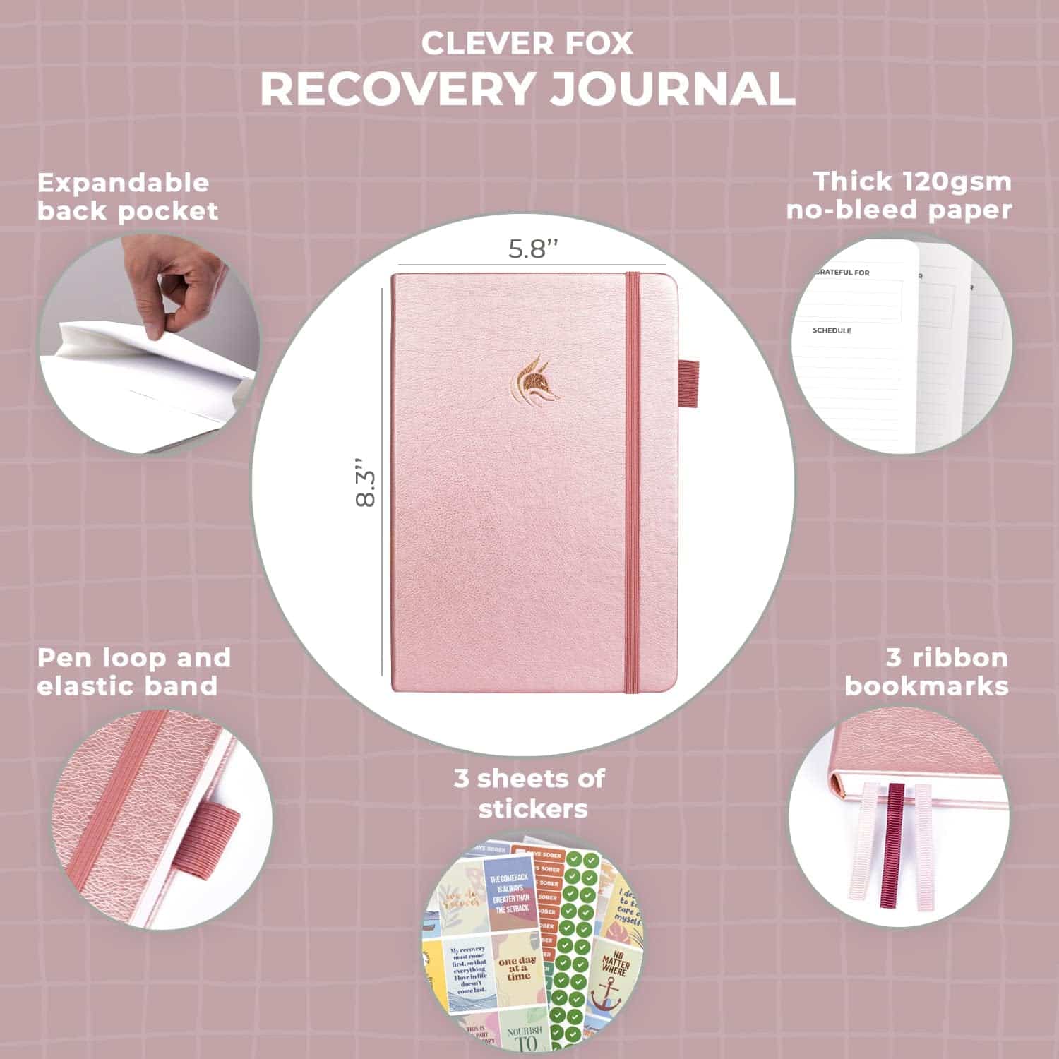 Clever Fox Addiction Recovery Journal - Image 5