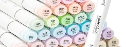 Ohuhu Alcohol Markers 48 Pastel Colors