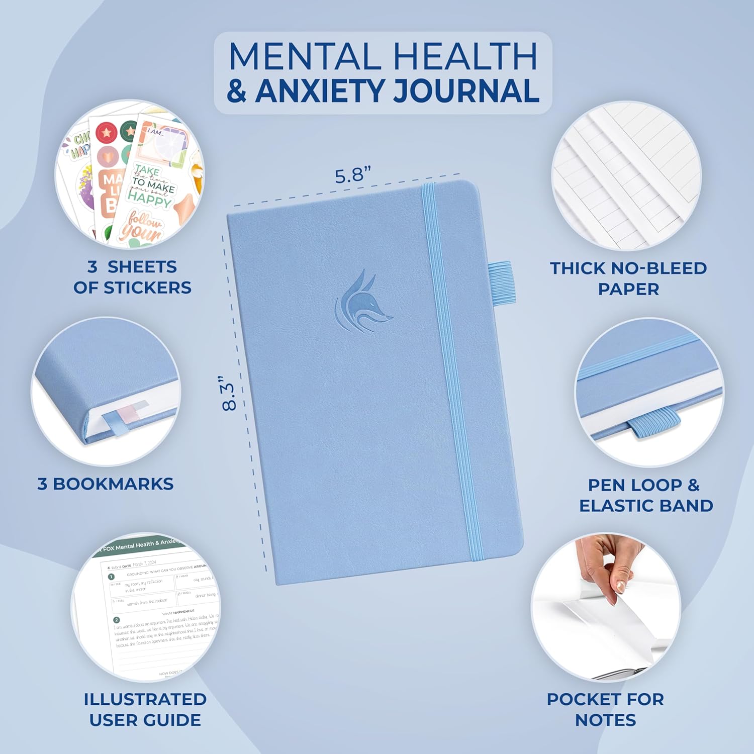 Clever Fox Mental Health & Anxiety Journal - Image 2