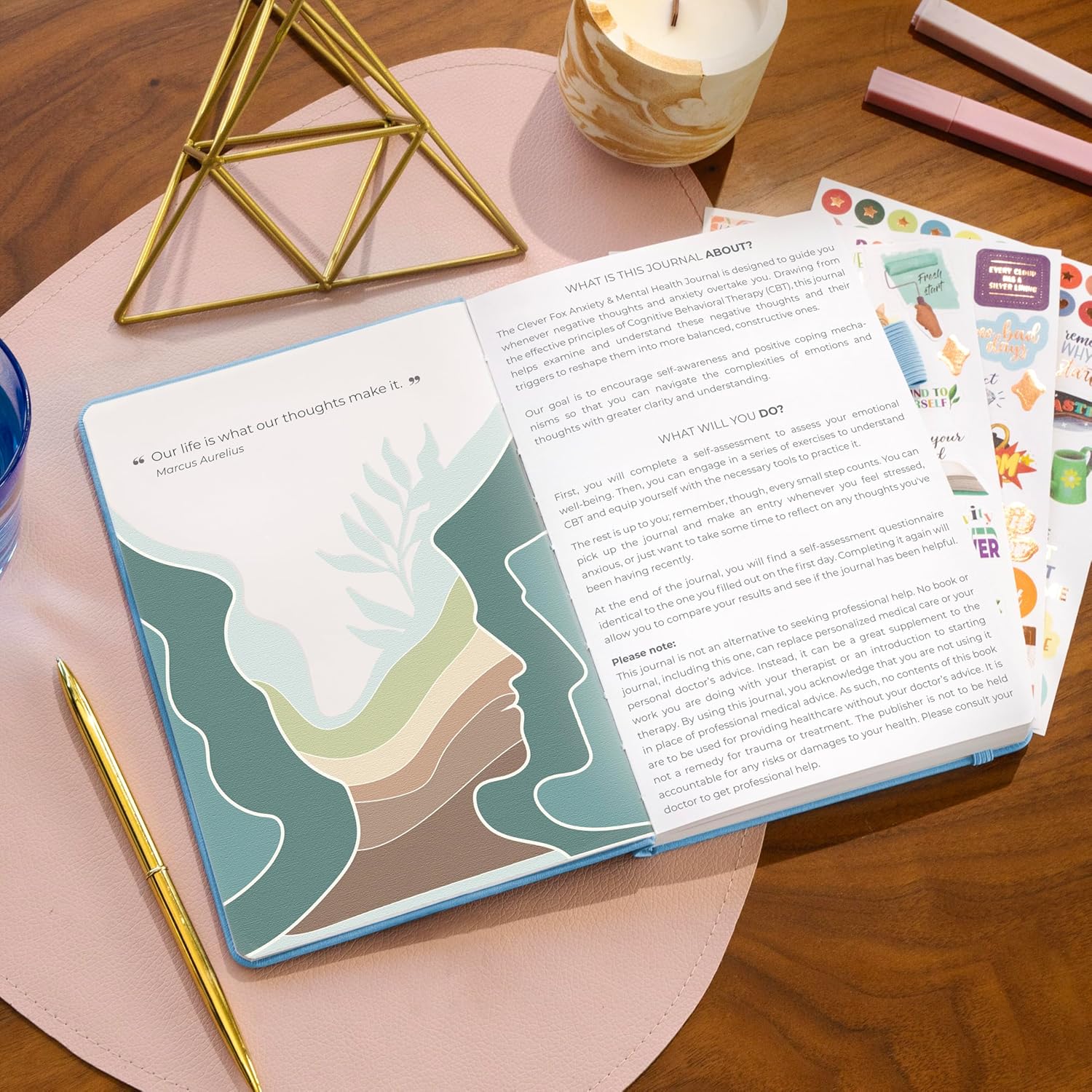 Clever Fox Mental Health & Anxiety Journal - Image 3